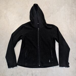 Smartwool Black Full zip Hoodie Women's M Flaws